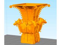 Square bottle with Four Sheep by stronghero