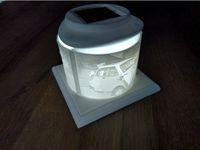 Stand for Lithophan Pictures with Solar-LED-Lamp by NickKnatterton