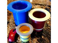 Self watering flower pot with rim by mturley