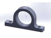 P08 608 Bearing Block for 3D printer by HydrogenB