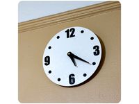 Boring Clock: Dual Color, Single Extruder by brianzak419