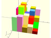 Customizable Grid of Random Height Towers by anv3d