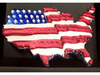 Waving 3D US Flag by NAK3DDesigns