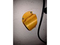 J1772 Wall mount (left-side mount) by Lukeluca