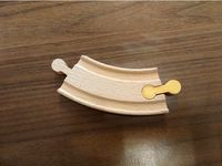 Wood Train Rail Connector by pixi2012