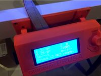 Prusa MK3 LCD Panel Mount for Enclousure by gryn