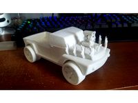 Hot Rod Business Card Holder W/Bearing in Wheels! + Short Bed/LongBed by Michaellynn