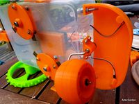 Front hood and side protection for Liam the lawn mower by Gigante