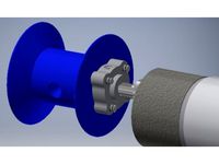 motor mounted winch for FTC by FTC4631Robotics