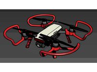 DJI Spark Snap fit leg with Prop guard by mwilmar