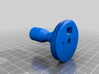 Threaded Holoprojector, Slip Ring Holder, and Back for Mr. Baddeley's 3D Holoprojector and Flthy's Light Kit by hammer32