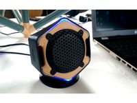 Hex shape Desktop Speaker box by Ahmsville