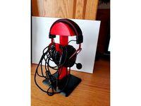 Headphone Stand (designed around HyperX Cloud II) by BuildABore