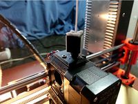 Prusa MK3 Filament Sensor Cover Upgrade with dust collector box by MatsErik