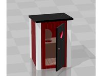 Outdoor toilet H0 scale by Enely