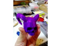 LOW POLY horned skull by RaffoSan