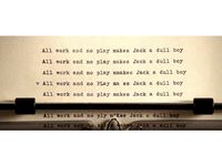 The Shining "All Work" Bookend by CR1M50N_C0M3T