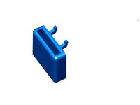 Pegboard webcamera holder 41mm x 7mm by MyStoopidStuff
