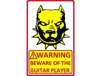 Warning guitar player by Javierjim