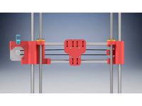 X-axis with carrige for Geeetech i3 by Drasko