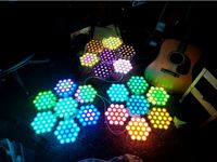 Hexalenses - Large panel RGB pixel lights by plasmaton