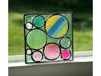 Stained Glass or Sun Catcher Prototype - Circles by gszczyrbak