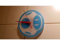 Mushroom Wall Clock - Single / dual color layed by vortex_pr