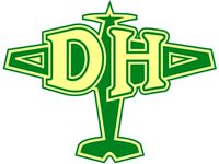 de Havilland Aircraft Logo Sign Litho by chryslerjunkandstuff