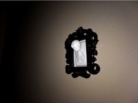 Skeleton privacy door pin and holder by billiamthesecond