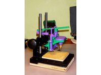 Mini drilling machine on the engine from HDD by Photo-classic