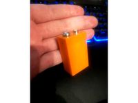 DIY 9V Rechargable Battery Replacement (850mAh @ 7.4V) by OutFoxD