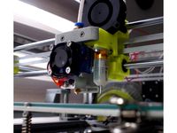 Hypercube Evolution E3d v6 mount with bltouch without brass inserts by Bitsize