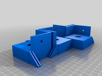 Prusa Lack Enclosure corners, modified for 2mm / 0.08in plexiglass / clear acrylic by leefla