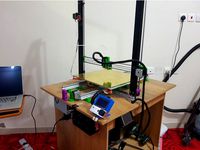 Large Prusa Clone 3D Printer ~ Green I3 Geni  by Professor_Dr