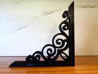 Faux Cast Iron Scroll for Ikea Bracket by craftsfamship