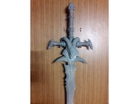 Wall Holder For Frostmourne by deathsteaw