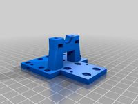 E3Dv6 Bowden X-carriage mount v2 for ANET A8 by hiobeczek