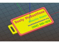 Multi-Material Customizable Luggage / Bag Tag by dotorg