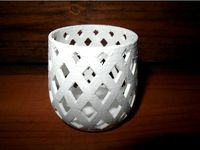 Parametric Tealight/Container  by UniversalMaker