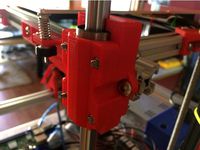 HyperCube Z-carriage and clamps for LM12LUU and LM12UU bearings and 12mm rods Clamp by Pogasi