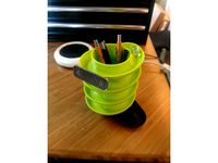 Marble Run Pen Holder by stusona