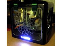 M3D 3mm Acrylic (plexiglass) enclosure, 3D printed and laser cut by maecrab