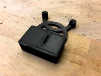 Mini Breadboard Holder with DC Power Jack by scientiffic