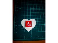 Heart shaped 6 sided die holder(16mm) by bdudash
