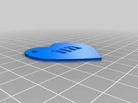 Heart KeyChain (Hebrew) by spawn7il