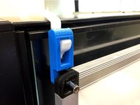 Cubicle white board hanger for 75mm walls by 3E8