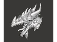 Dragon head by TVVGGE