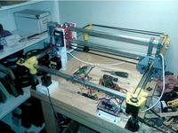 CoreXY Laser Engraver by dkj4linux