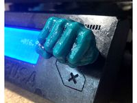 Prusa i3 - Selector Knob - Super Hero - Hulk - Fist by lylesvendsen