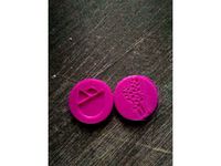 pound size flower token for shopping trolley by mariuspeed